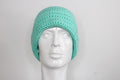 Cyan Foldable Beanie