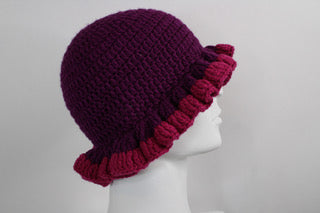 Sugar Plum Ruffle Hat