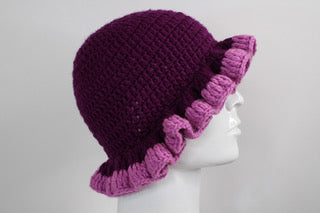 Cosmic Berry Ruffle Hat