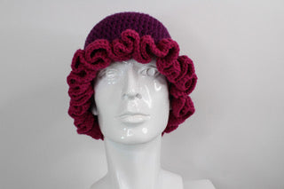 Sugar Plum Ruffle Hat