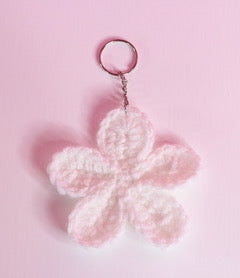 Ivory Bloom Keychain