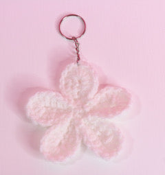 Ivory Bloom Keychain