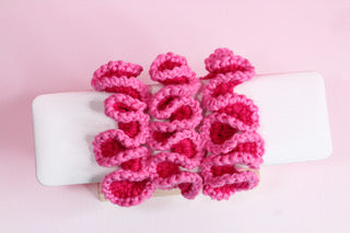 Rosy Swirl Scrunchie