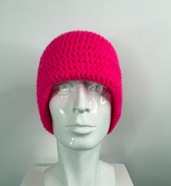 Hot Pink Foldable Beanie