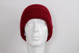 Burgundy Foldable Beanie
