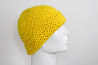 Yellow Foldable Beanie