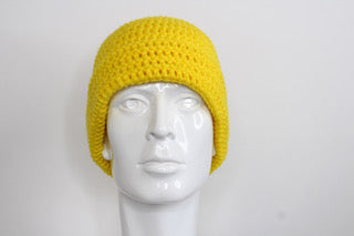 Yellow Foldable Beanie