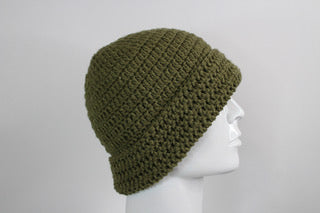 Olive Foldable Beanie